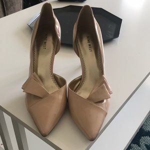 Nude 2 inch pointed toe heels